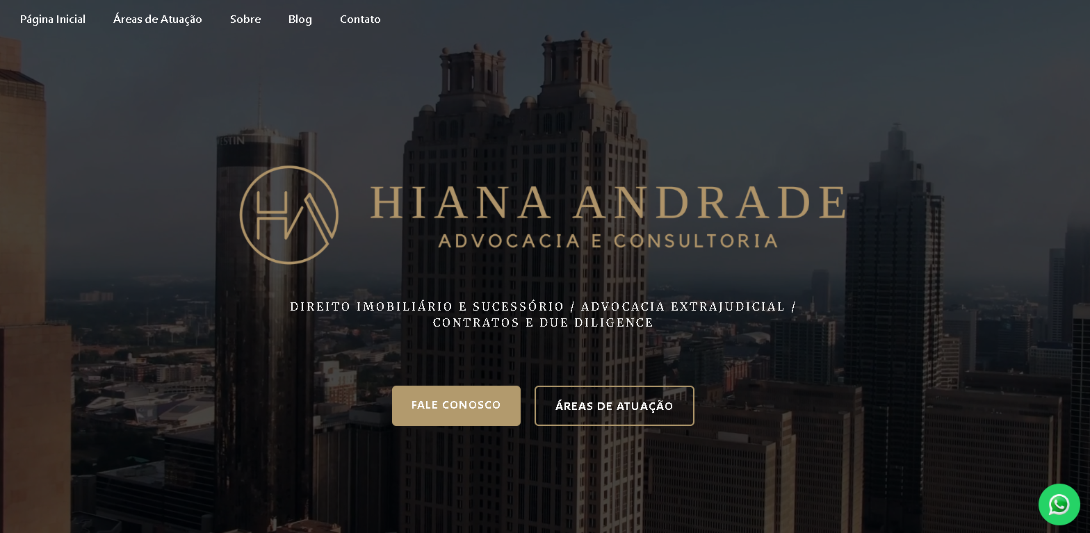 Modelo de site para profissional liberal pela LS Agência