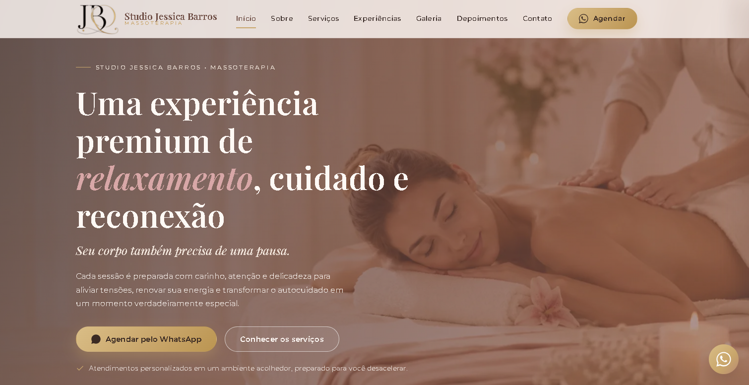 Modelo de site institucional desenvolvido pela LS Agência